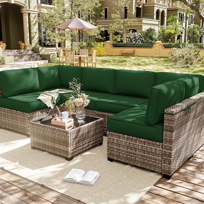 14 Pcs Outdoor Cushion Slipcovers Outdoor Patio Cushion Covers Replacement - Image 7