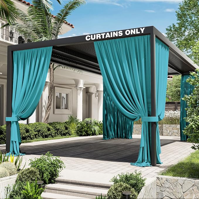 Gazebo Universal Replacement Privacy Curtain, 4-Panels Sidewall Curtains by WelcometoKimunukStore