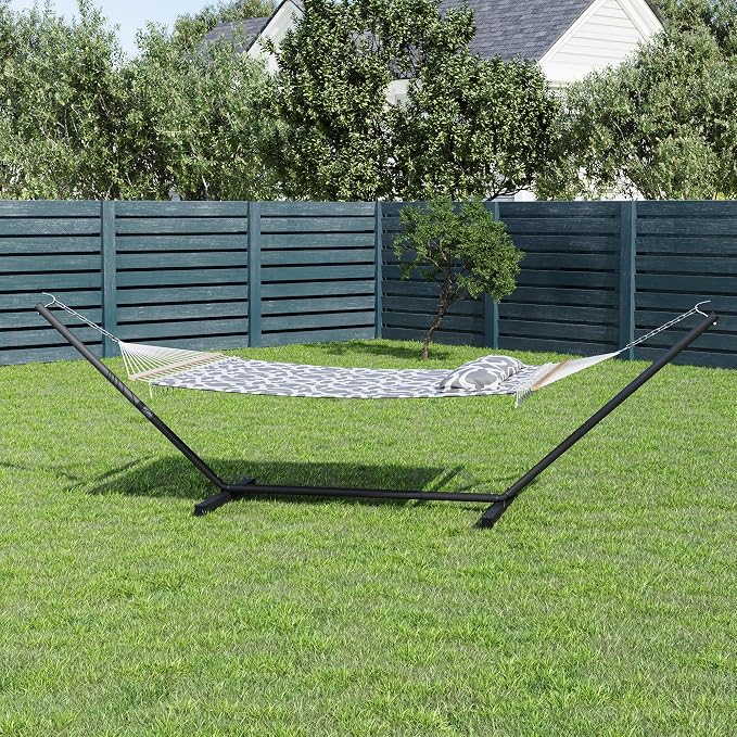 GarveeLife 57" 2 Person Outdoor Hammock, Widening Design Cotton Hammock - Image 2