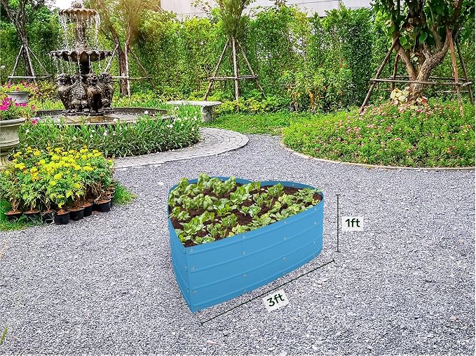 Plant & Plot Galvanized Raised Garden Beds Outdoor // Planter Raised Beds - Image 6