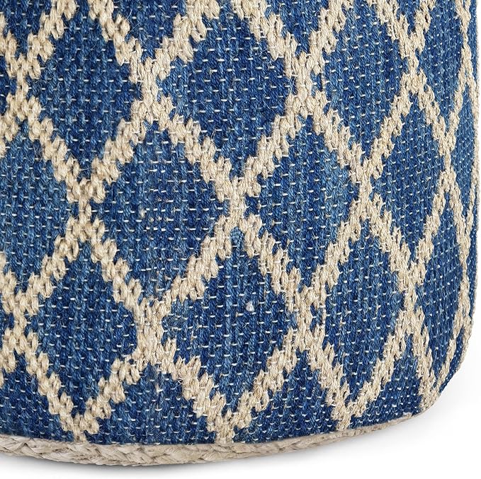SIMPLIHOME Edgeley Round Pouf - Image 6