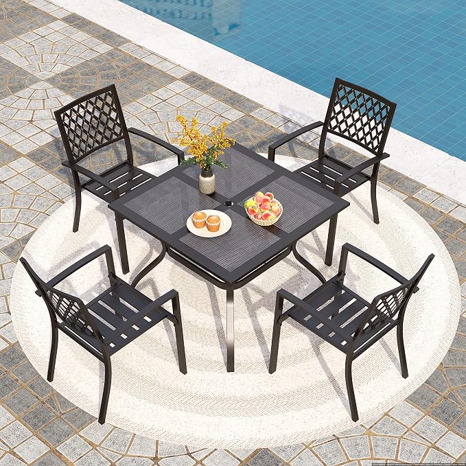 PHI VILLA 5 Pieces Outdoor Dining Set - Image 8
