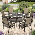 PHI VILLA Round Patio Dining Set by PHIVILLAThepioneerofcomfortablehouseholdsupplies