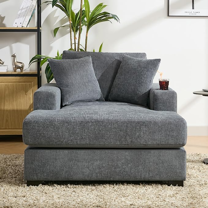 Merax Modern 43.5" Chaise Lounge - Image 3