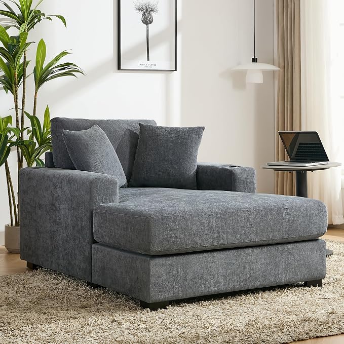 Merax Modern 43.5" Chaise Lounge - Image 7