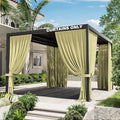 Gazebo Universal Replacement Privacy Curtain, 4-Panels Sidewall Curtains by WelcometoKimunukStore