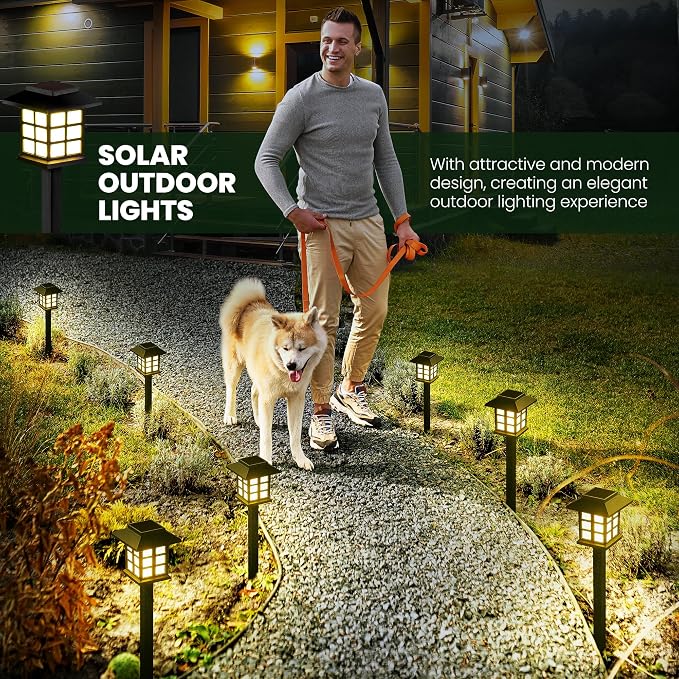 GIGALUMI Solar Outdoor Lights，16 Pack LED Solar Lights Outdoor Waterproof - Image 7