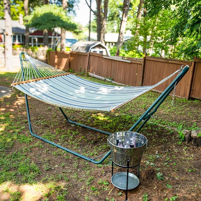Sunnydaze Quilted Outdoor Hammock - Image 2