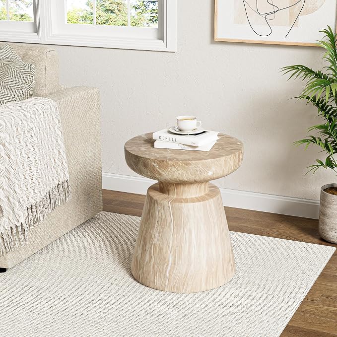 Christopher Knight Home Jayme 15"Lightweight Concrete End Table, Indoor Outdoor - Image 4