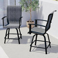 Grand patio Counter Height Outdoor Swivel Bar Stools Set of 2, Patio Bar Chairs by GrandPatio