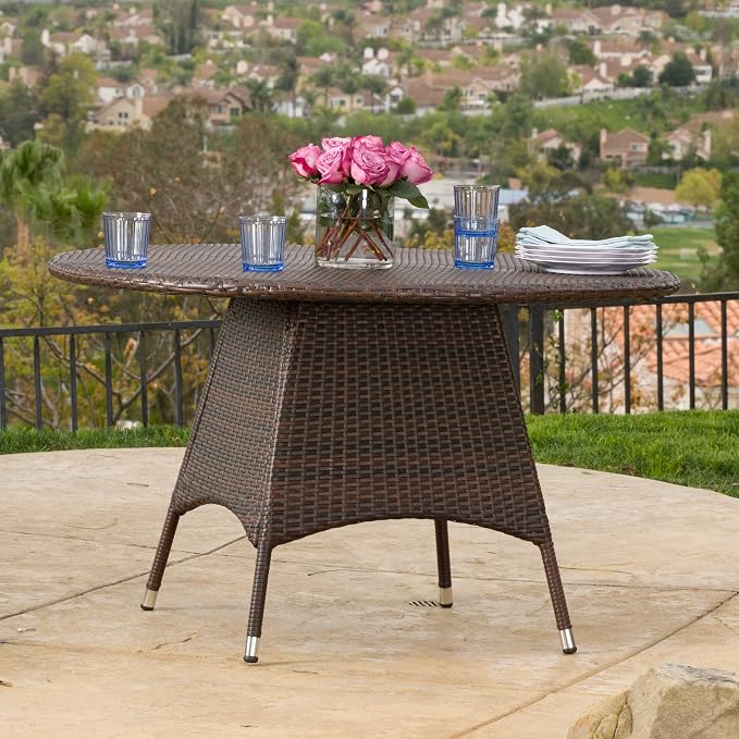 Christopher Knight Home Corsica PE Round KD Dining Table - Image 2