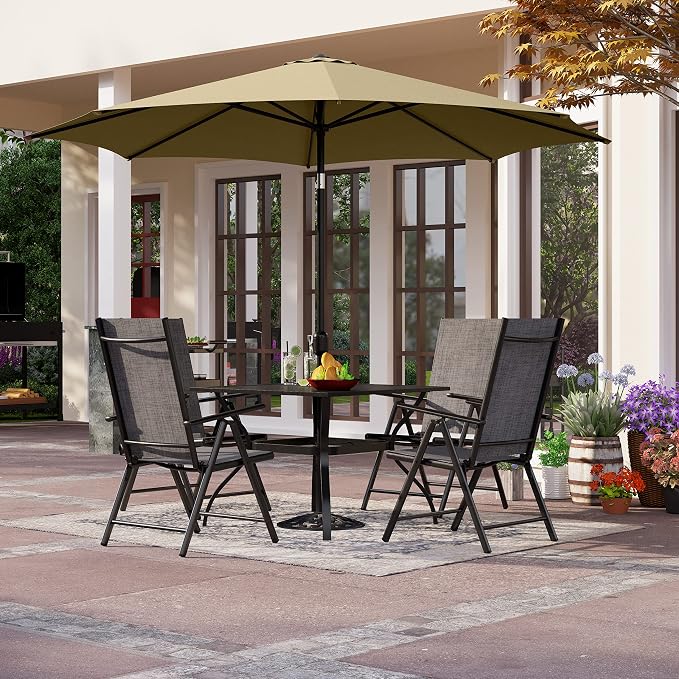 PHI VILLA Outdoor Patio Dining Set by PHIVILLAThepioneerofcomfortablehouseholdsupplies