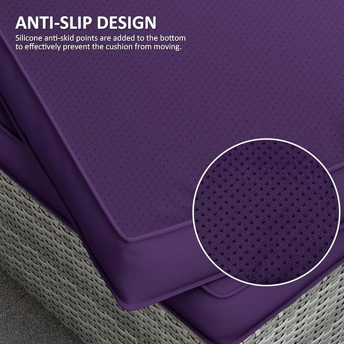 14 Pcs Outdoor Cushion Covers Patio Cushion Slipcovers Replacement Splash Proof - Image 3