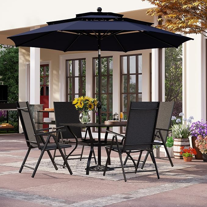 PHI VILLA 5 Piece Outdoor Dining Set by PHIVILLAThepioneerofcomfortablehouseholdsupplies