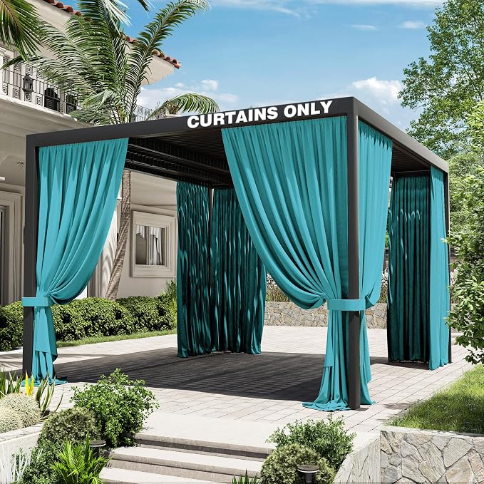 Gazebo Universal Replacement Privacy Curtain, 4-Panels Sidewall Curtains by WelcometoKimunukStore
