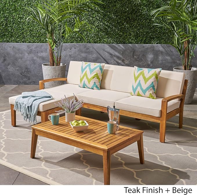 Christopher Knight Home Grenada Sectional Sofa Set | 5-Piece 3-Seater | - Image 3