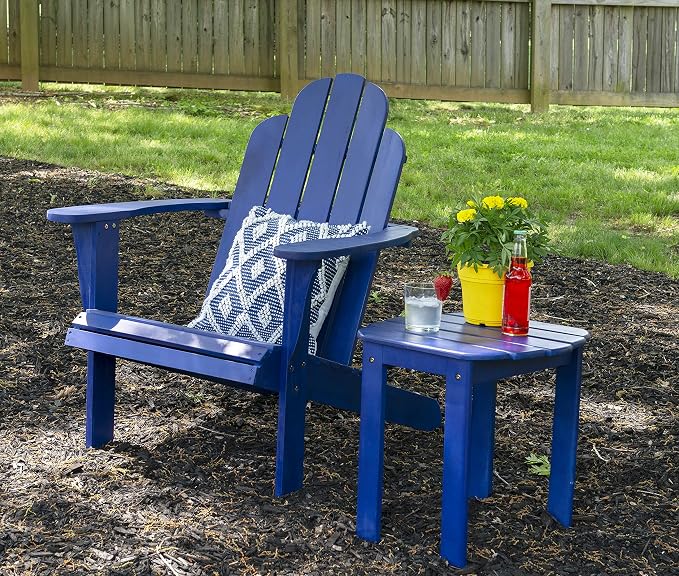 Jayde Blue Adirondack Chair by Linon - Image 7