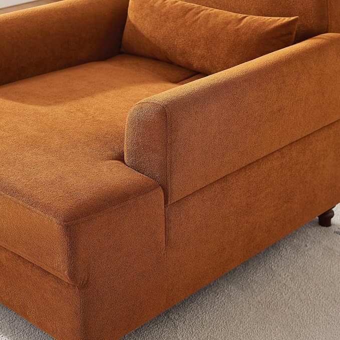 Chaise Lounge Chair Indoor Set of 2, Oversized Accent Chair - Image 7
