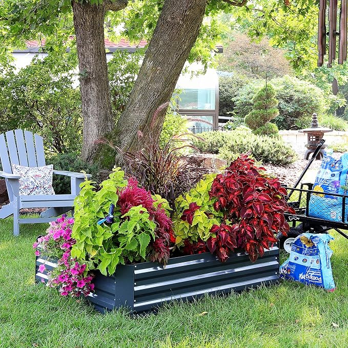 Sunnydaze 11.75" H Raised Metal Garden Bed - Image 7