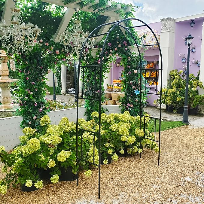 Iron Pergola Arbor Practical, Garden Arbor Arch, Metal Trellis Archway - Image 6