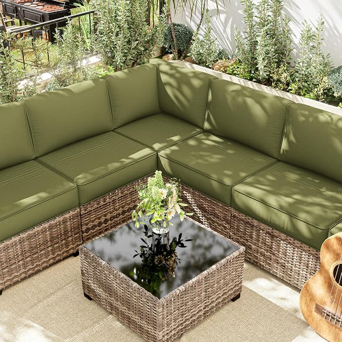 14 Pcs Outdoor Cushion Slipcovers Outdoor Patio Cushion Covers Replacement - Image 6