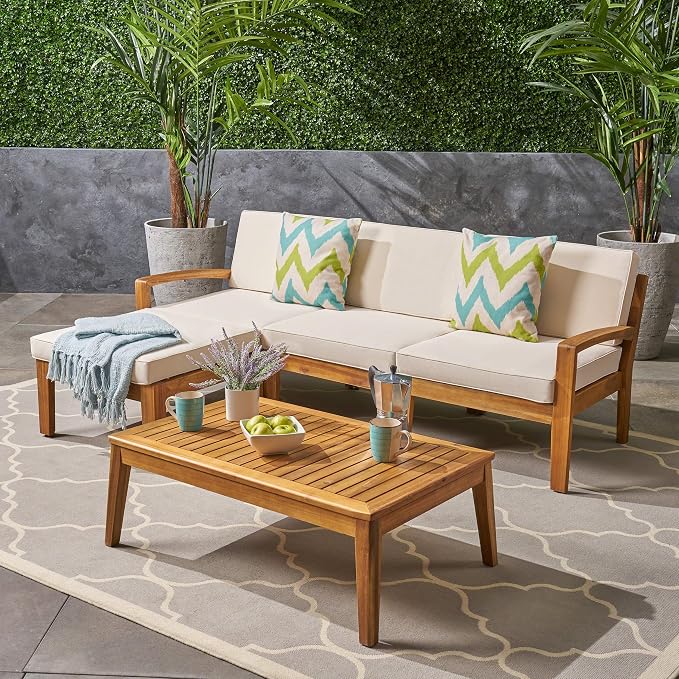 Christopher Knight Home Grenada Sectional Sofa Set | 5-Piece 3-Seater | - Image 2