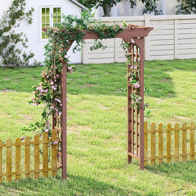 Outdoor Wooden Arch Pergola for Garden, Patio & Wedding - Image 2