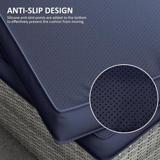 14 Pcs Outdoor Cushion Covers Patio Cushion Slipcovers Replacement Splash Proof - Image 3