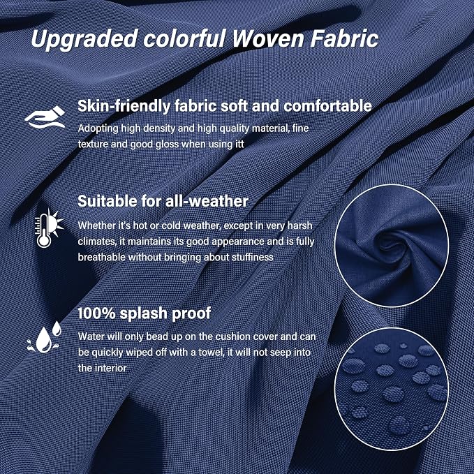 14 Pcs Outdoor Cushion Covers Patio Cushion Slipcovers Replacement Splash Proof - Image 6