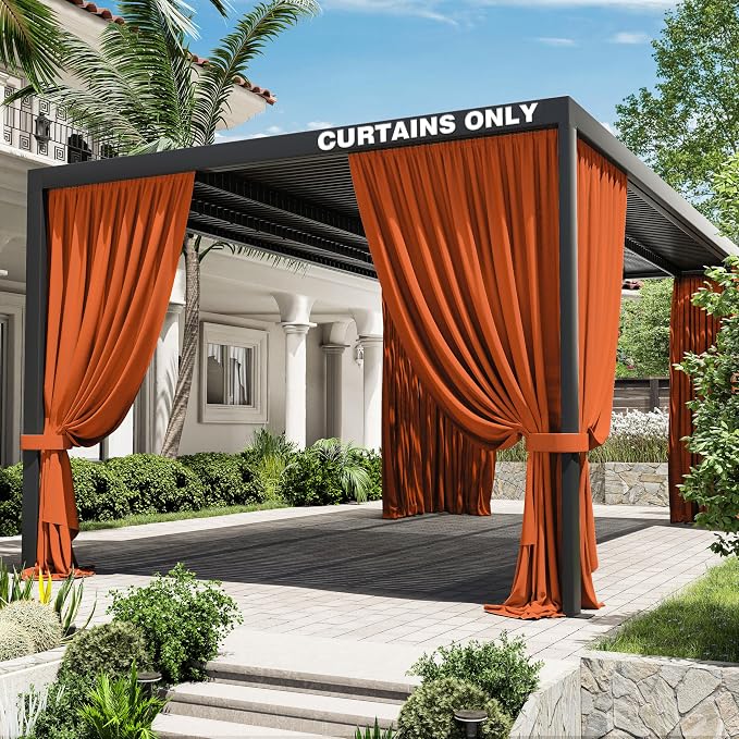 Gazebo Universal Replacement Privacy Curtain, 4-Panels Sidewall Curtains by WelcometoKimunukStore