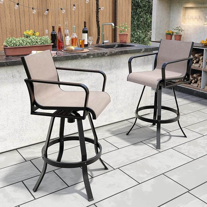 Crestlive Products Outdoor Swivel Bar Stools - Image 8