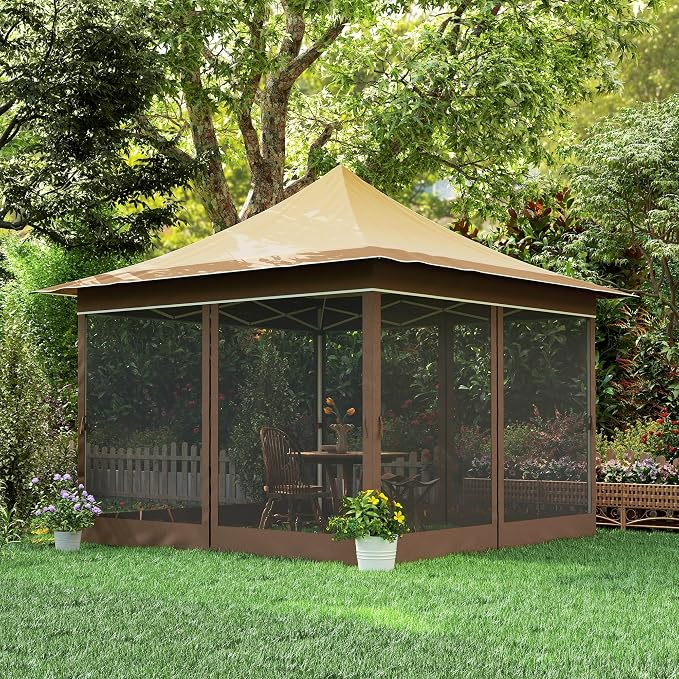 Outsunny 12 x 12 ft. Pop Up Canopy Tent - Image 9