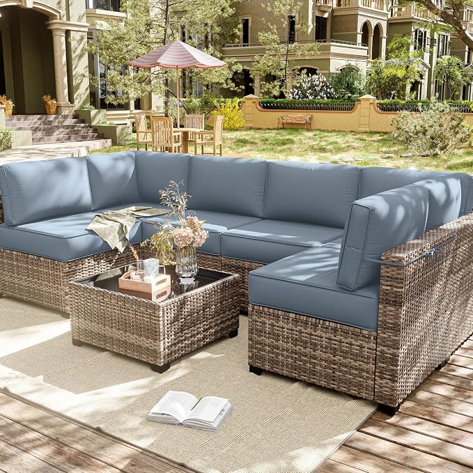 14 Pcs Outdoor Cushion Slipcovers Outdoor Patio Cushion Covers Replacement - Image 7