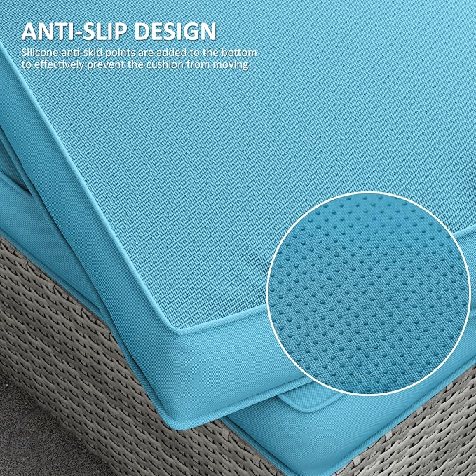 14 Pcs Outdoor Cushion Covers Patio Cushion Slipcovers Replacement Splash Proof - Image 3