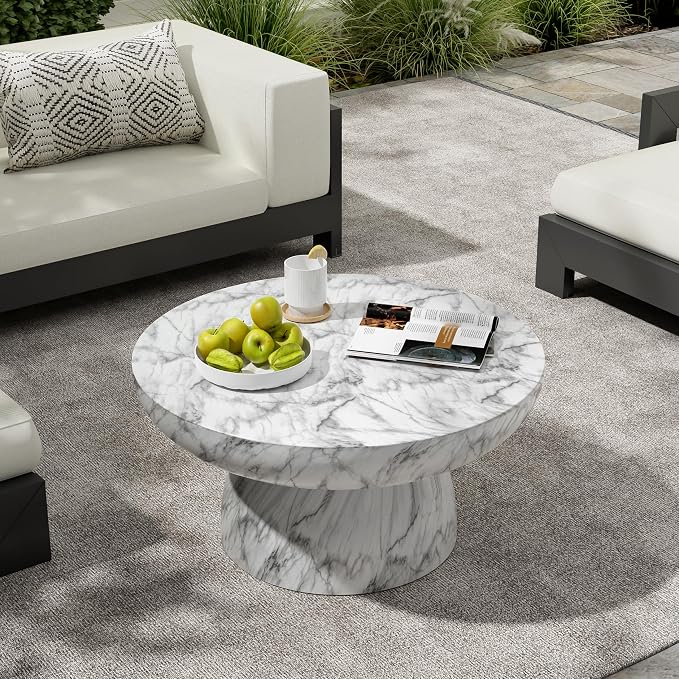Christopher Knight Home Patsy Modern Lightweight Concrete Coffee Table - Image 4
