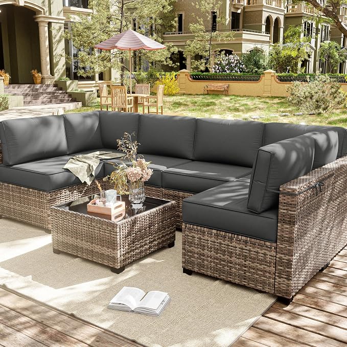 14 Pcs Outdoor Cushion Slipcovers Outdoor Patio Cushion Covers Replacement - Image 7