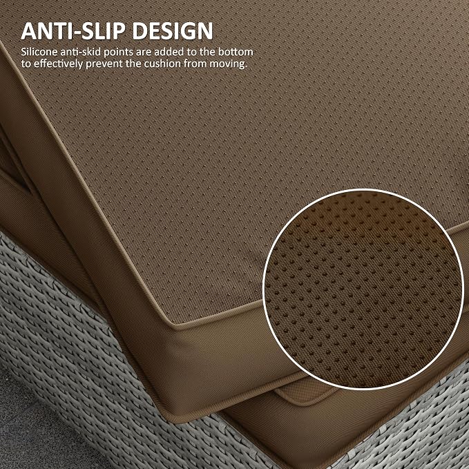 14 Pcs Outdoor Cushion Covers Patio Cushion Slipcovers Replacement Splash Proof - Image 3