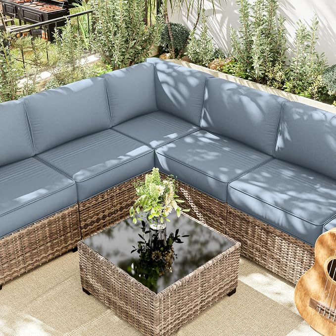 14 Pcs Outdoor Cushion Slipcovers Outdoor Patio Cushion Covers Replacement - Image 6