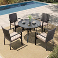 HERA'S HOUSE 5 Pieces Patio Dining Set, Outdoor Dining Set by HERASHOUSE