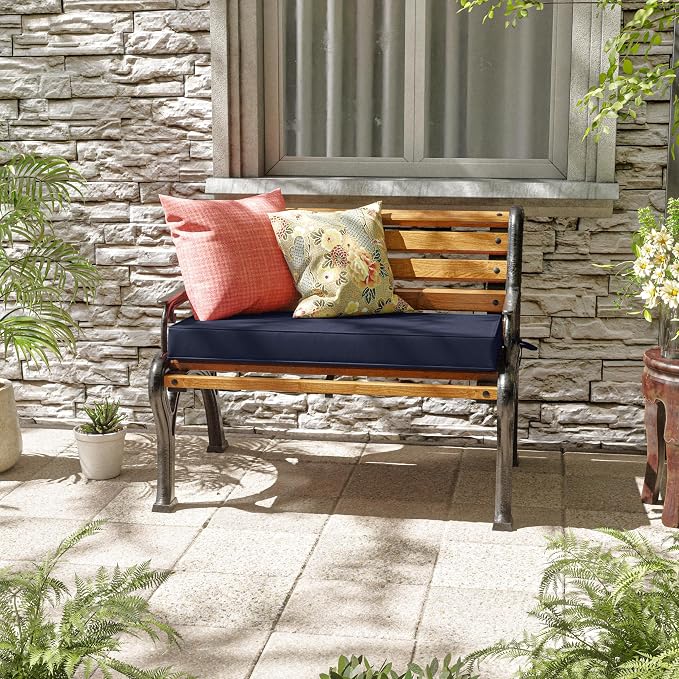 Premium Outdoor Bench Cushions for Patio Furniture 3.5inches Memory Foam Bench - Image 2
