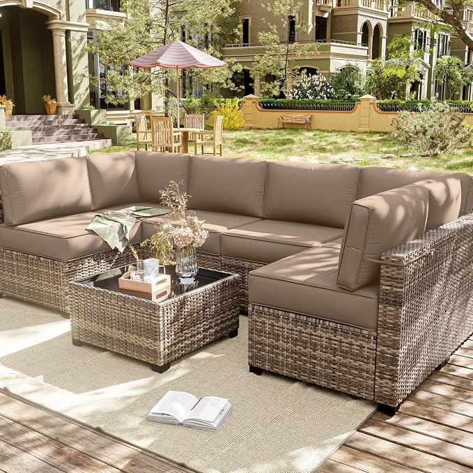 14 Pcs Outdoor Cushion Slipcovers Outdoor Patio Cushion Covers Replacement - Image 7