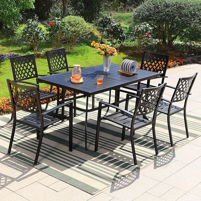 PHI VILLA 7 Piece Outdoor Dining Set - Image 6