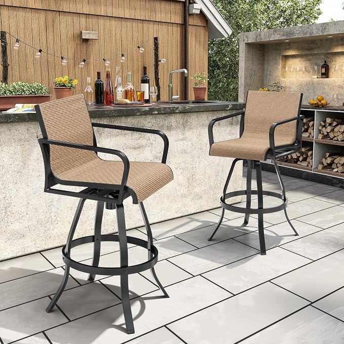 Crestlive Products Outdoor Swivel Bar Stools - Image 8