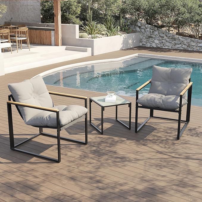 Outdoor Wicker Patio Furniture Set, Rattan Sectional Sofa Set - Image 7