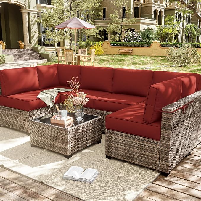 14 Pcs Outdoor Cushion Slipcovers Outdoor Patio Cushion Covers Replacement - Image 7