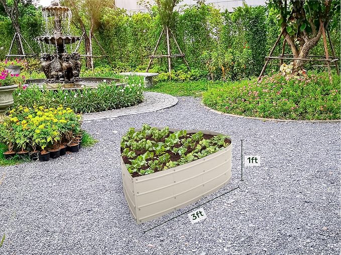 Plant & Plot Galvanized Raised Garden Beds Outdoor // Planter Raised Beds - Image 6