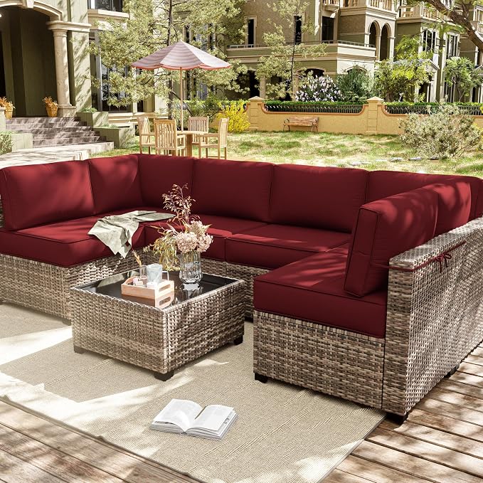 14 Pcs Outdoor Cushion Slipcovers Outdoor Patio Cushion Covers Replacement - Image 7