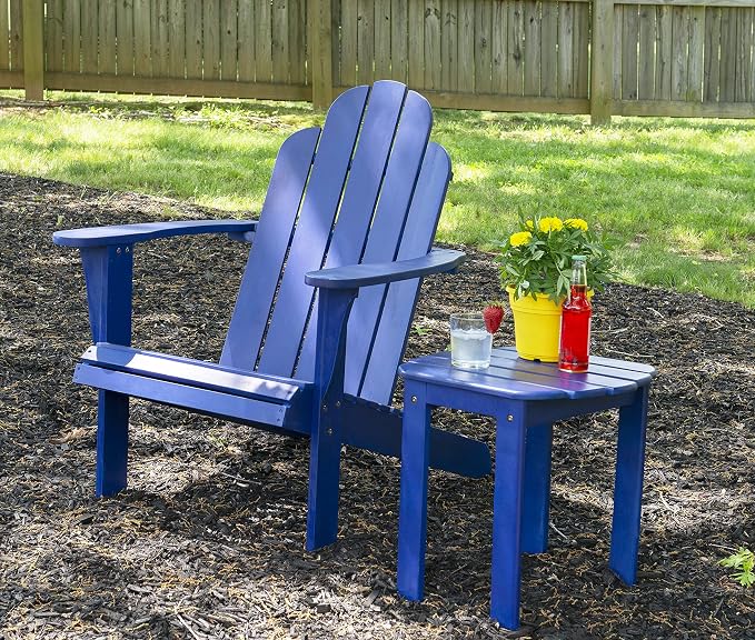 Jayde Blue Adirondack Chair by Linon - Image 8