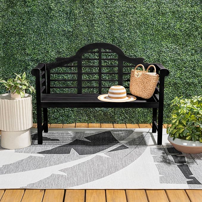JONATHAN Y BNH103C Lutyens 51.2" 3-Seat Arched 600-Lbs Support Acacia Wood - Image 5