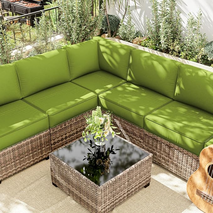 14 Pcs Outdoor Cushion Slipcovers Outdoor Patio Cushion Covers Replacement - Image 6